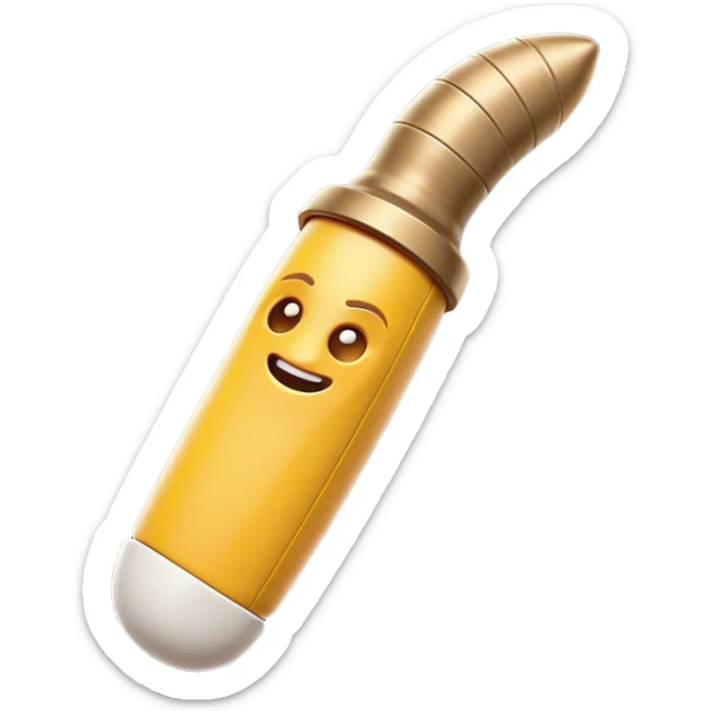 Clash of Clans aesthetic: Cinematic Playful Wii Nunchuk Portrait Emoji, rendered in a 3D vector-style similar to standard emojis with minimal shading and bold, simplified shapes. A compact, distinct form with signature details, softly glowing with a nostalgic gaming charm. Simplified yet unmistakably iconic, highly detailed and consistent, glowing with a soft radiance and high shine. Stylized with a touch of retro gaming magic and a soft glowing outline, capturing the essence of a beloved gaming relic with a friendly, playful manner! sticker