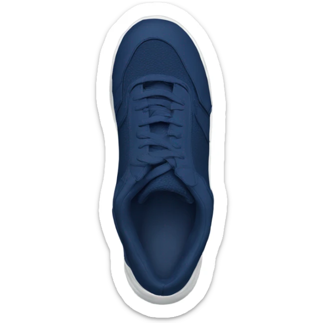 zapatillas deportivas de lado de color azul marino sticker