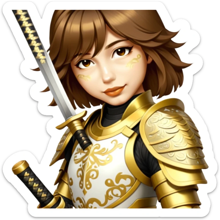 Golden Samurai sticker
