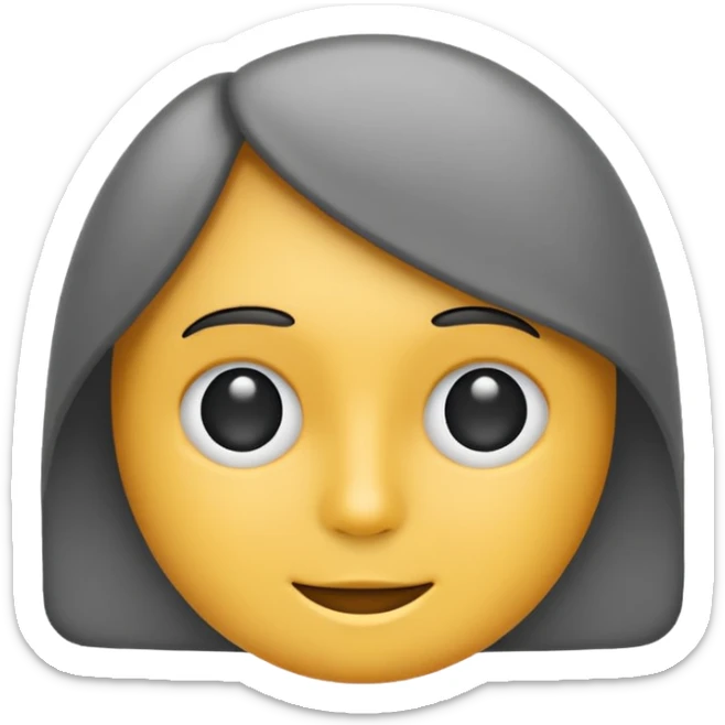 gender neutral symbol, gray color, classic emoji style, suitable for Discord role icon sticker