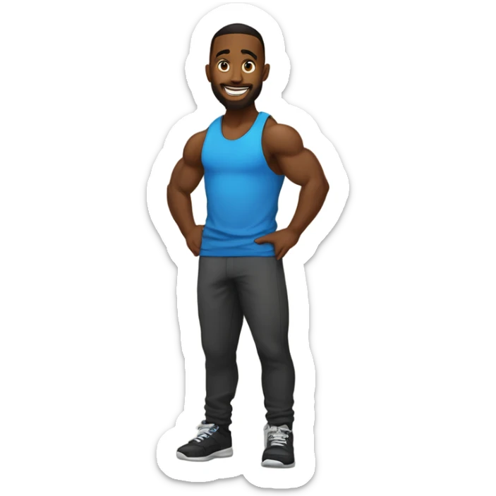 ONCE THEY MASTERED THE WAY OF THE GYM BRO IT WAS CLEAR ONLY 1 OF THEM WAS DESTINED TO BE THE CHOSEN GYM BRO.... JAMAL sticker