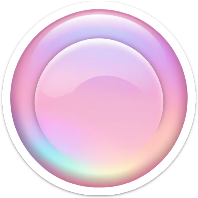 Iridescent pastel pink formal elegant sophisticated cultured neat pretty beautiful nifty app icon sticker