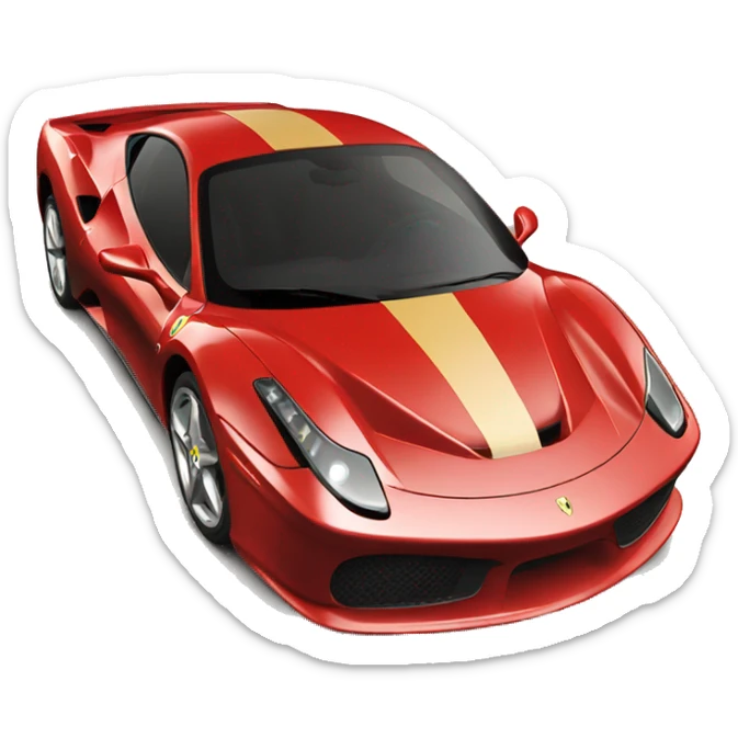 Un Ferrari  sticker