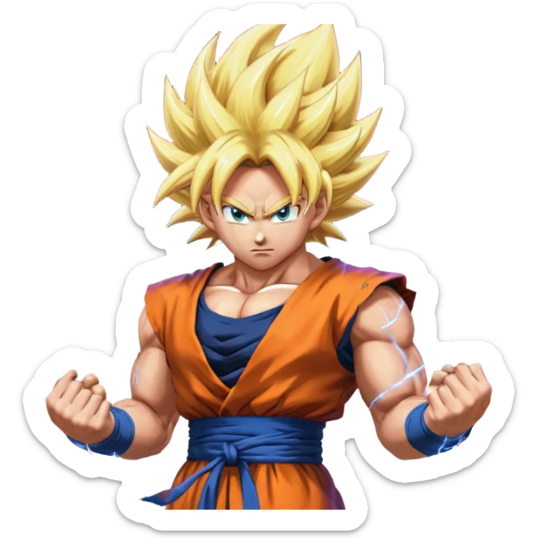 Goku super sayian ssj1,ssj2,ssj3,ssj4,ssj god,ssj blue, ssjblue kaioken, ultra instinct sticker