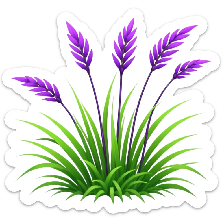 Purple Grass sticker