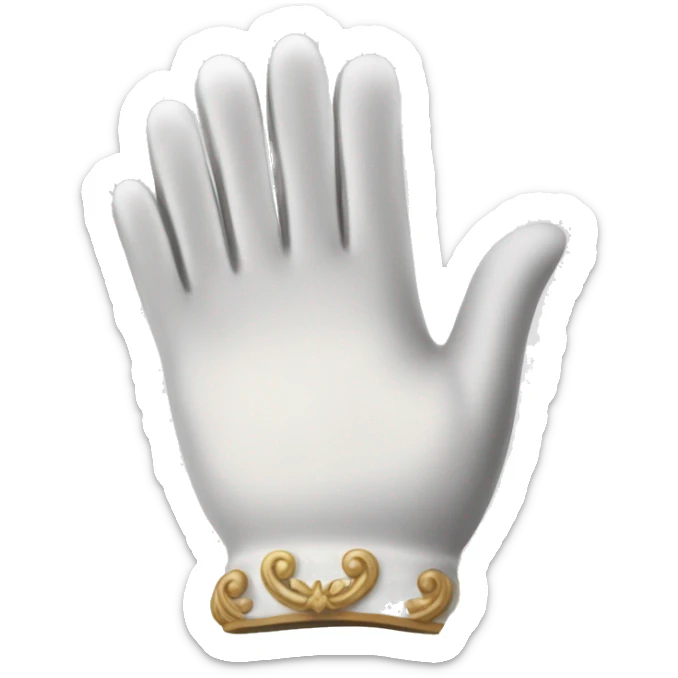 Bridgerton Inspired Emoji : White Gloves – Representing the high society, formality, and etiquette of the ton. sticker