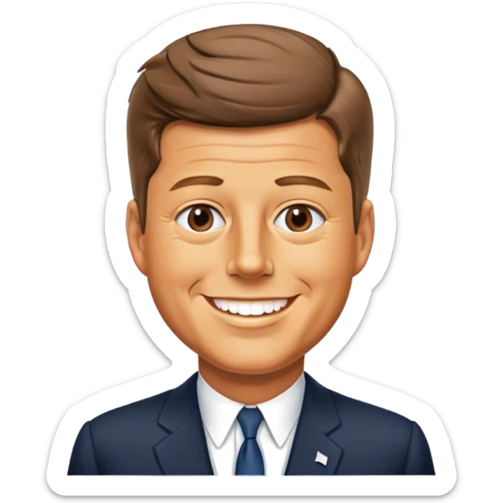 John F Kennedy, 35th president of the United States sticker