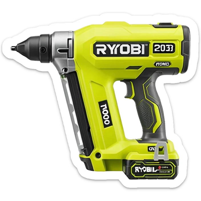 RYOBI ONE+ HP 18V 18-Gauge Brushless Cordless AirStrike Brad Nailer (with battery) P322 emoji style  sticker
