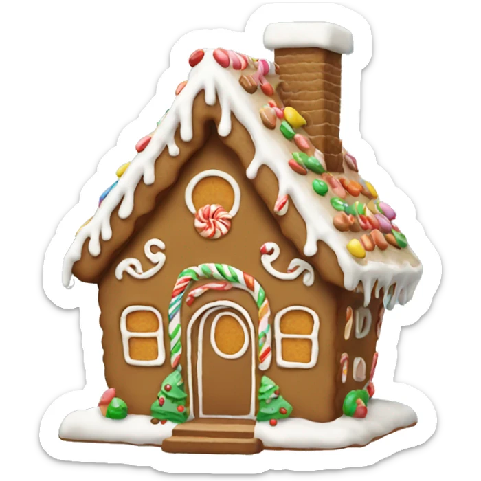 gingerbread house sticker