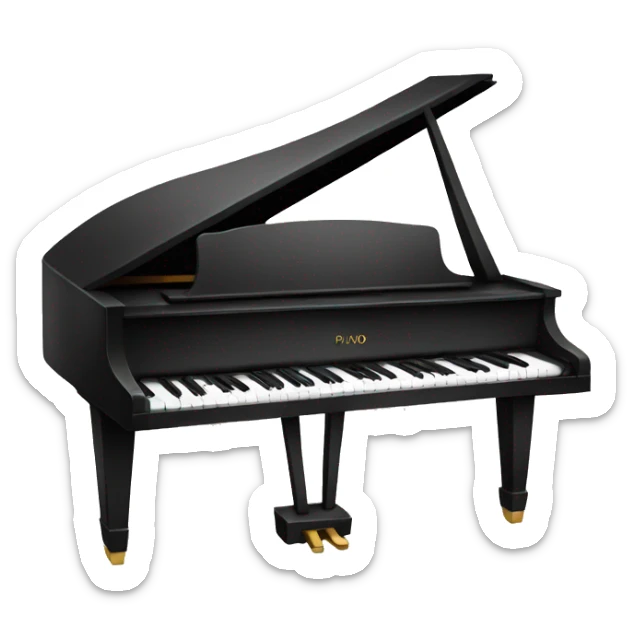 Piano  sticker
