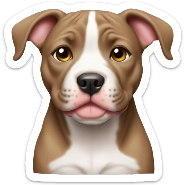Pitbull puppy sticker