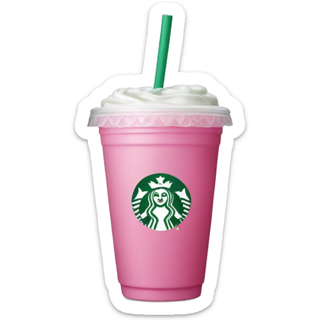 Starbucks pink drink sticker