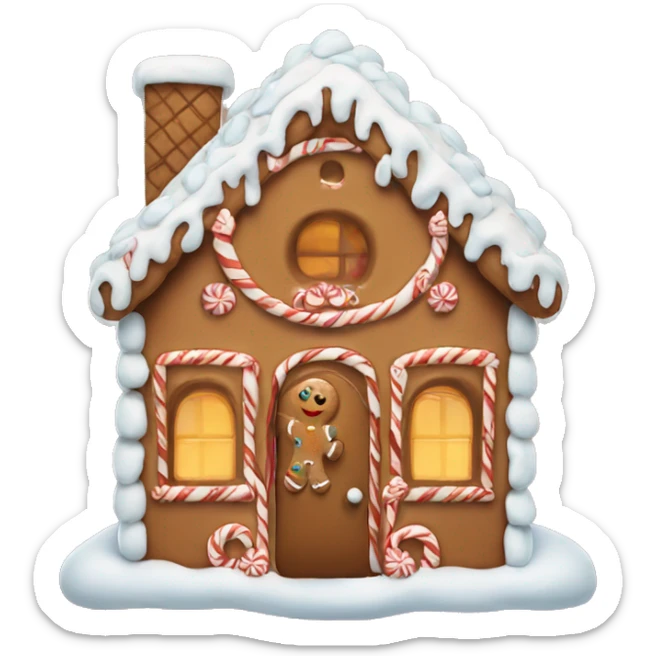 gingerbread house sticker