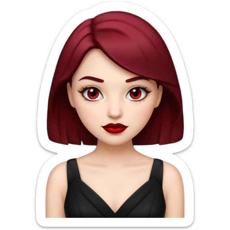 “Emoji girl, femme fatale sticker