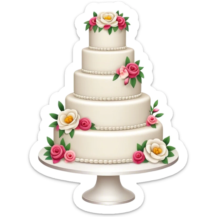 wedding cake sticker
