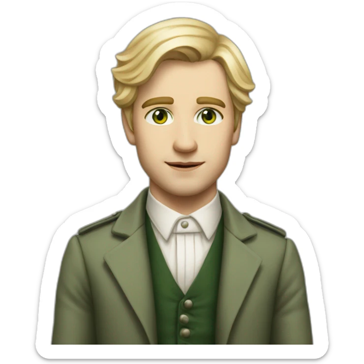 Full-length-fit-young-british-male-historian-with-blonde-hair-and-green-eyes sticker