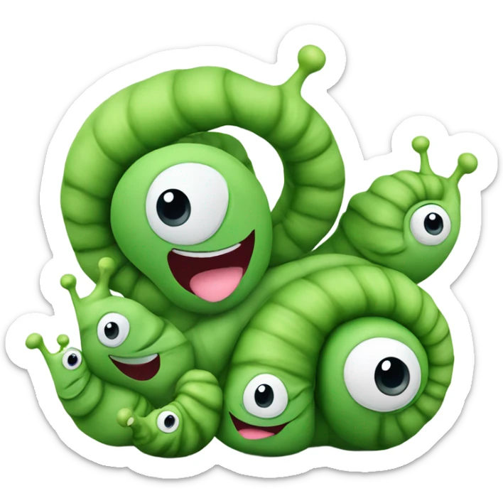 green snails toy sticker