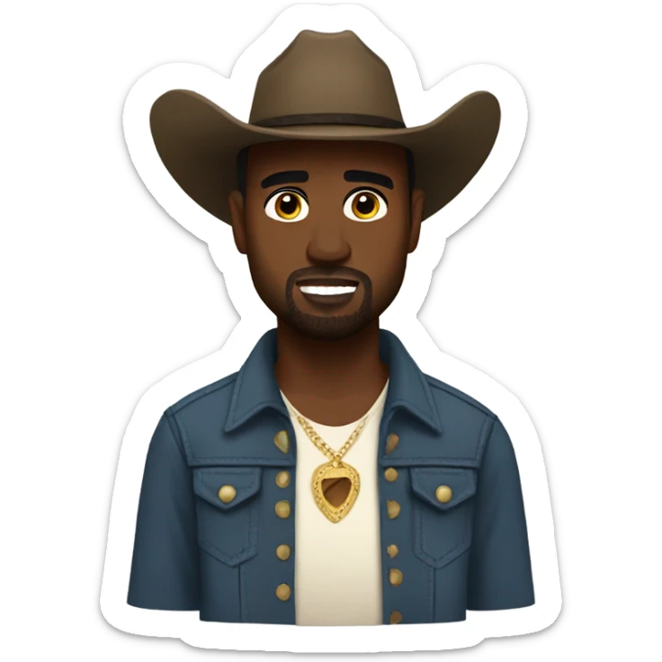 Kanye west cowboy sticker
