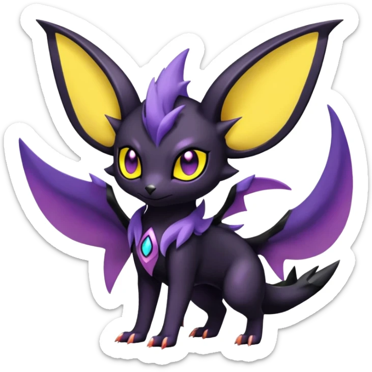 Salandit-Noivern-Umbreon-Espeon-Hybrid (Full body) sticker