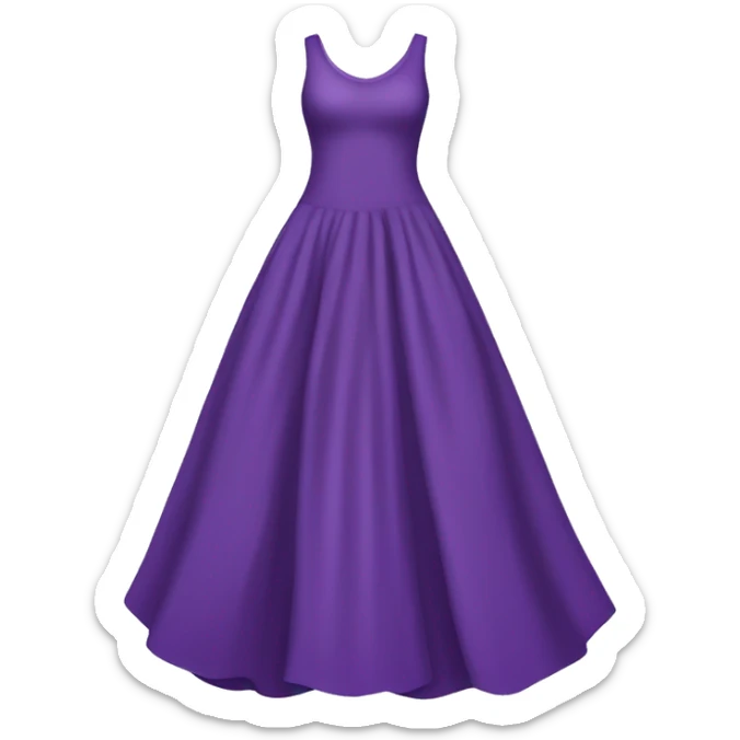 Long purple dress sticker