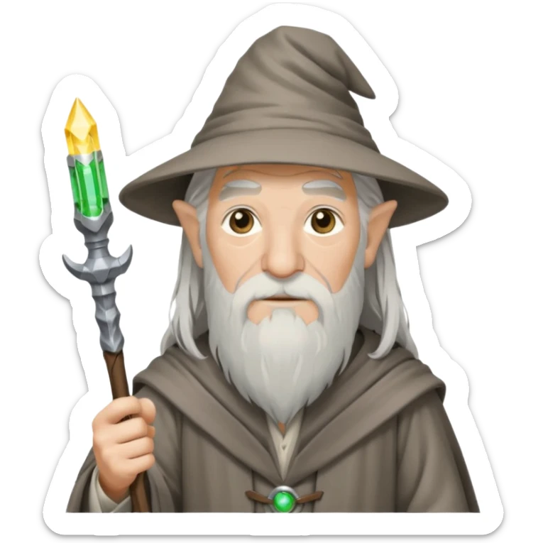 Hi I need a emoji for team of staff engineers, something like gandalf with staff but also depict its engeering sticker