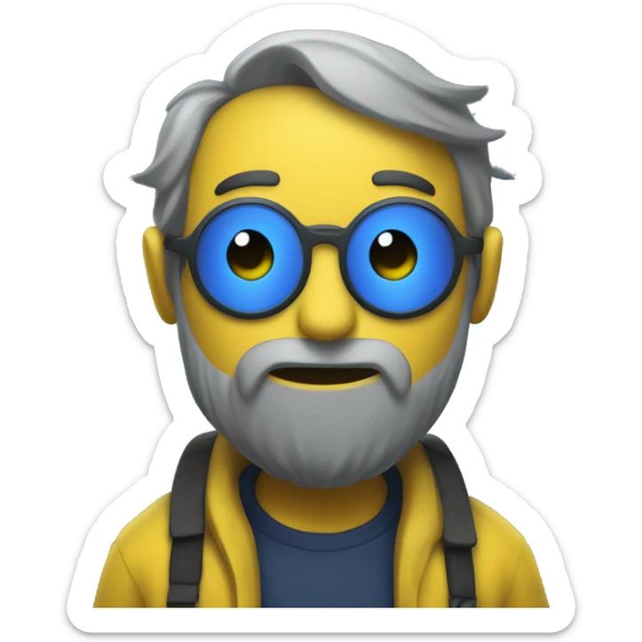 a mee6 discord bot profile picture but with yellow color instead of the blue  sticker