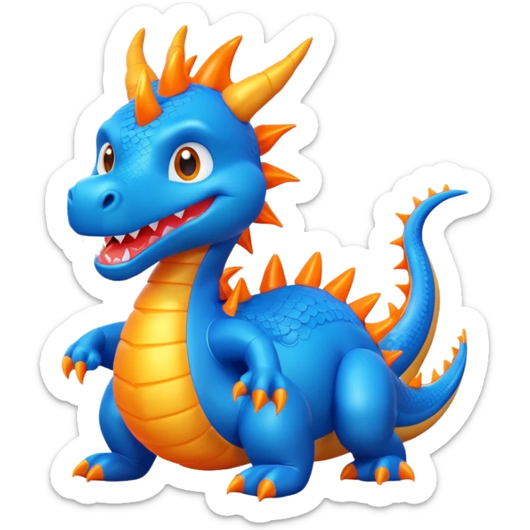 Hazme una mascota para una empresa de festejps, de inflables, se llama date aventura sticker