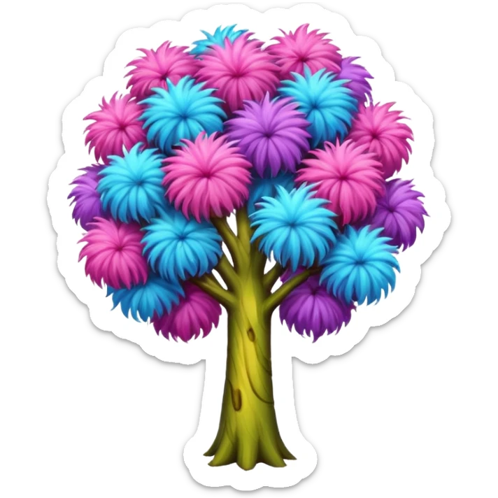 truffula tree from the lorax sticker