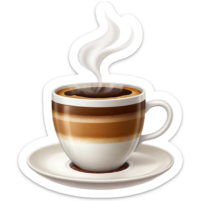 Cinematic Realistic Colombian Coffee Pop Culture Emoji, showcasing a steaming cup of rich, aromatic coffee that epitomizes Colombian culture rendered with detailed textures and warm, inviting lighting. sticker