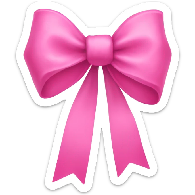 pink bow sticker