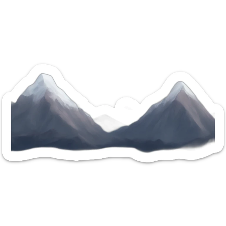 mountains sticker