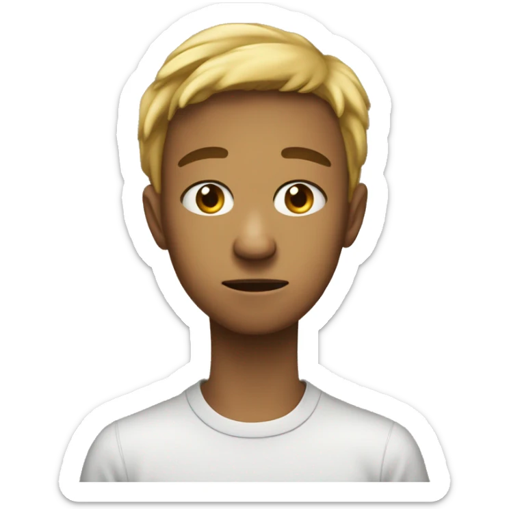 Imagine the face of a teenager when they want to tell their father that they hate the new school they’ve been transferred to. Their expression might show frustration, sadness, fear, and yet a glimmer of hope sticker