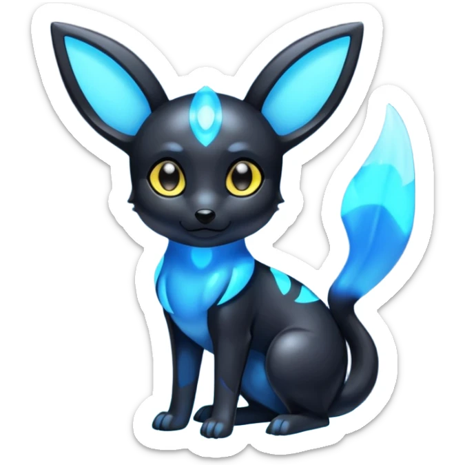 Blue Shiny Umbreon sticker