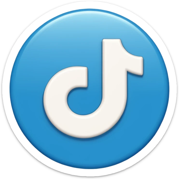 Make me an emoji thats look exactly like the TikTok verified emoji a blue tick make it exactly no difference  sticker