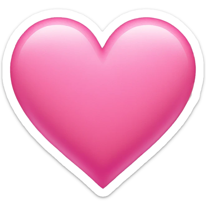 Pink heart sticker