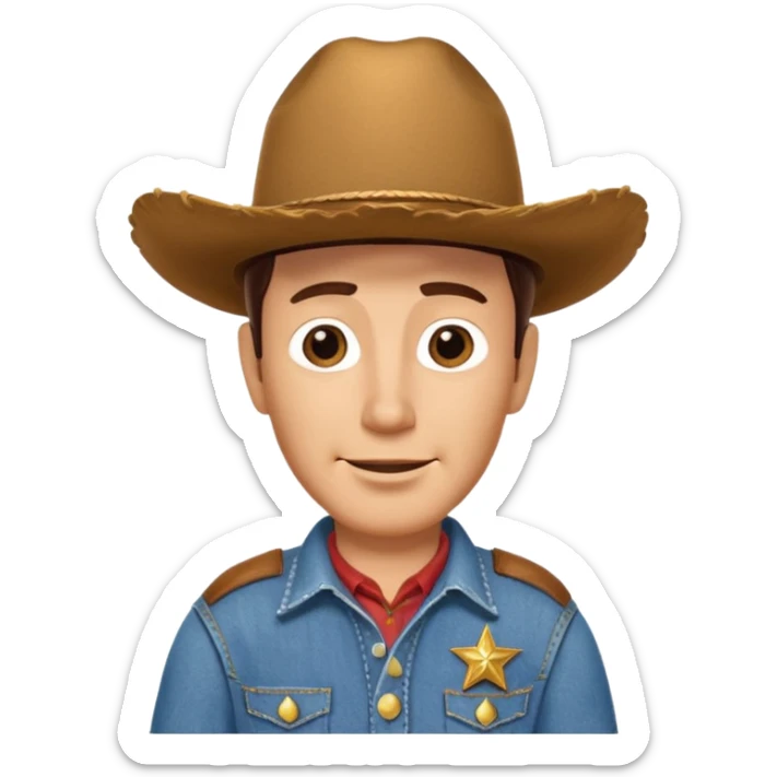 Sheriff Woody from the movie Disney Pixar's Toy Story  sticker