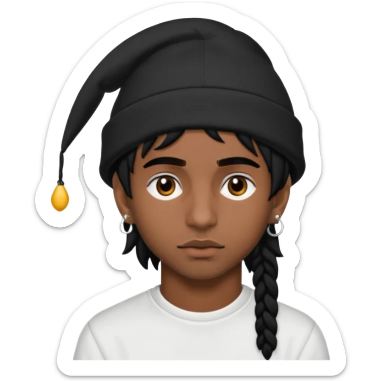 Bonnet à oreilles longues et pointues de playboi carti  sticker