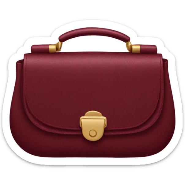 Burgundy purse sticker
