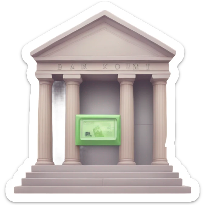 Lofi themed USD Bank Account, do not give me an emoji that looks like a white marble bank building sticker