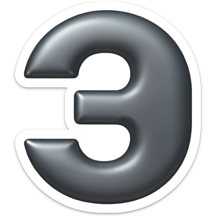 A emoji with nu,m 6 and inlinre num and as x from top to bootom sticker