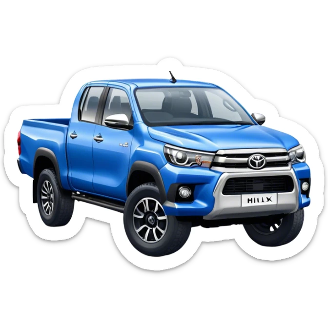Toyota Hilux - Toyota (Model Year: 2021) (Iconic colour: Blue) sticker