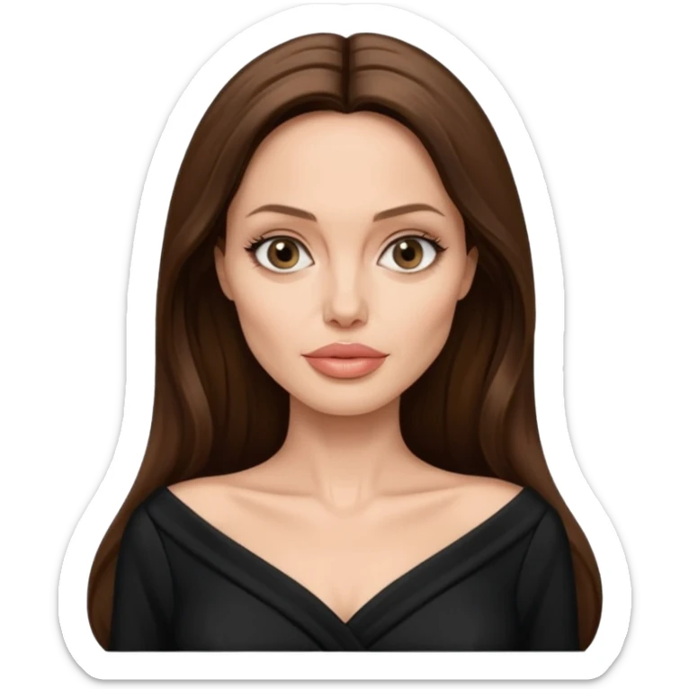 Angelina Jolie up to the waist sticker