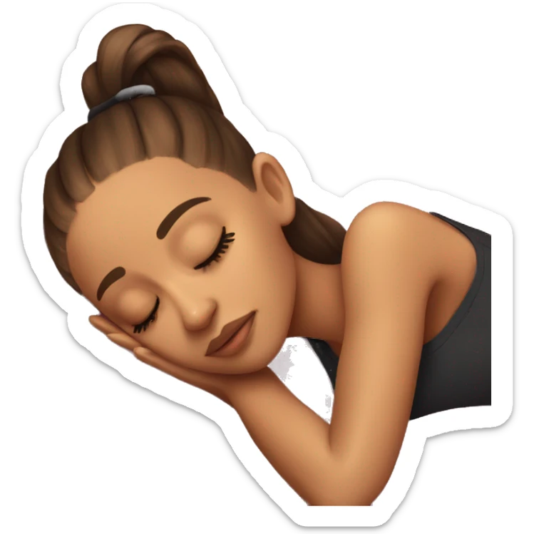 Ariana Grande sleeping sticker