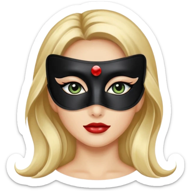 Domino eye mask just the eye mask. I like the 4th but a different style sticker