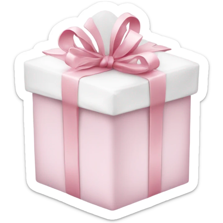 Light pink Christmas gifts under a white Christmas tree  sticker