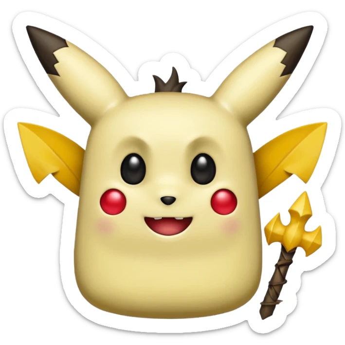 Me gustaría que hagas un emoji de un pokemon que se llama mimikuu pero que sea como el pokemon  sticker