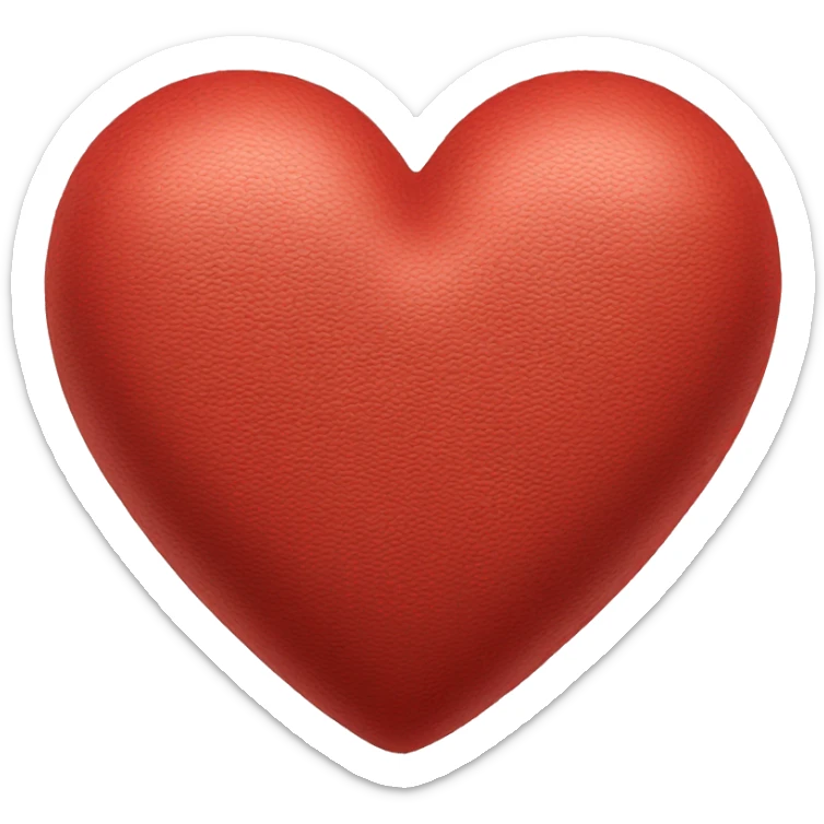 Red heart sticker