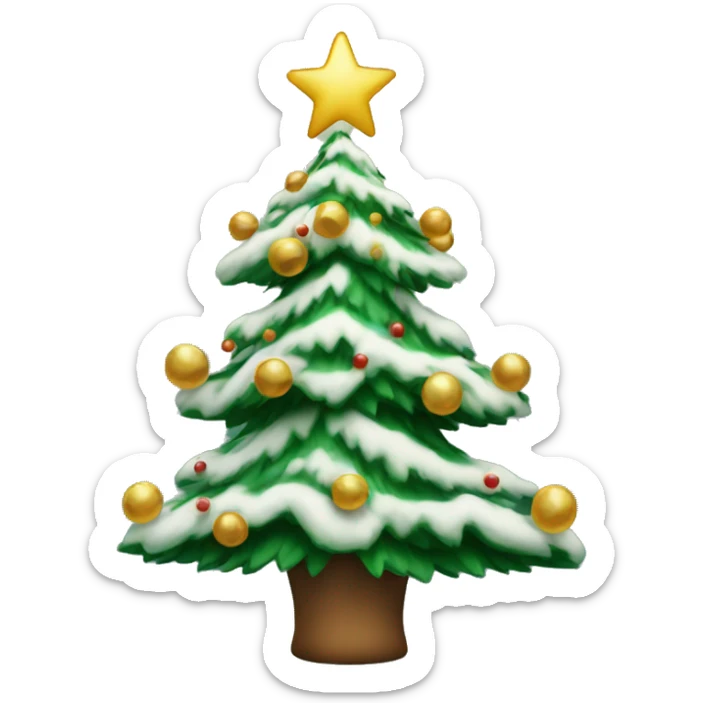 christmas tree sticker