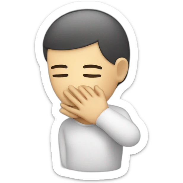 an unconscious but breathing person on their side, with one arm bent at a right angle and the face resting on the palm of the other hand, to maintain an open airway sticker