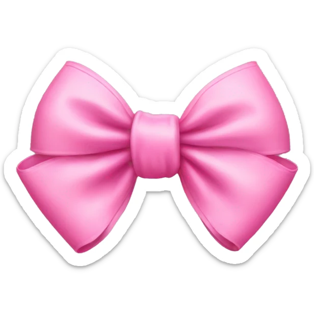 Pink bow sticker